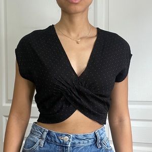 Polka dots cropped  top